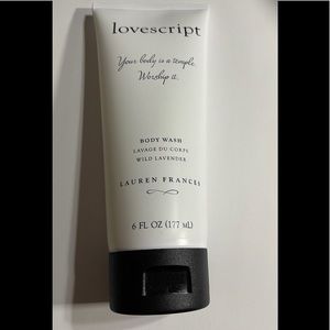 Lovescript body wash wild lavender scent 6 fl oz